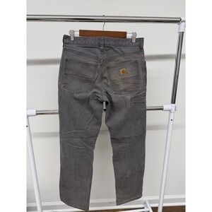 Men's Carhartt Relaxed Fit Pants Grey Size 30x32